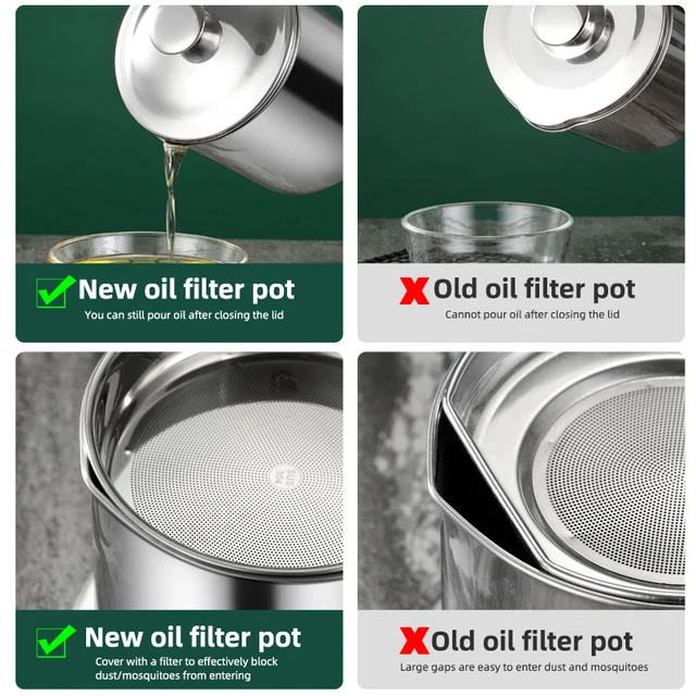 Stainless Steel Oil Filter Pot 6