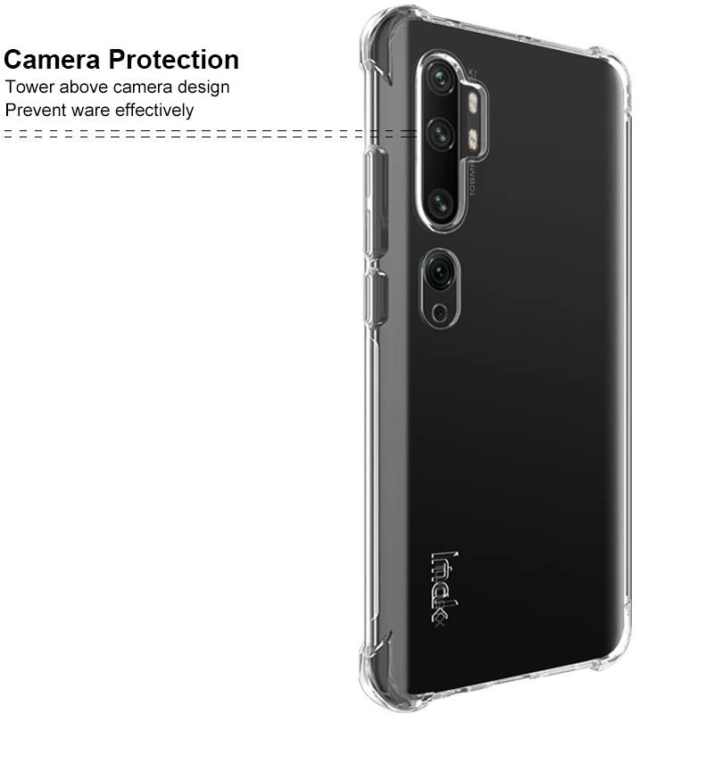 Для Xiao mi CC9 Pro Чехол IMAK Ударопрочный Мягкий Задняя накладка чехла из ТПУ Для Xiaomi mi Note 10 Note10 Pro