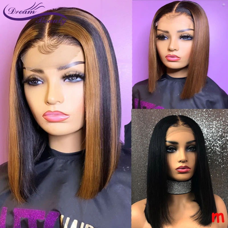Парик Из прямых бразильских волос Remy 13*4 180%|Парик из натуральных на кружеве| |