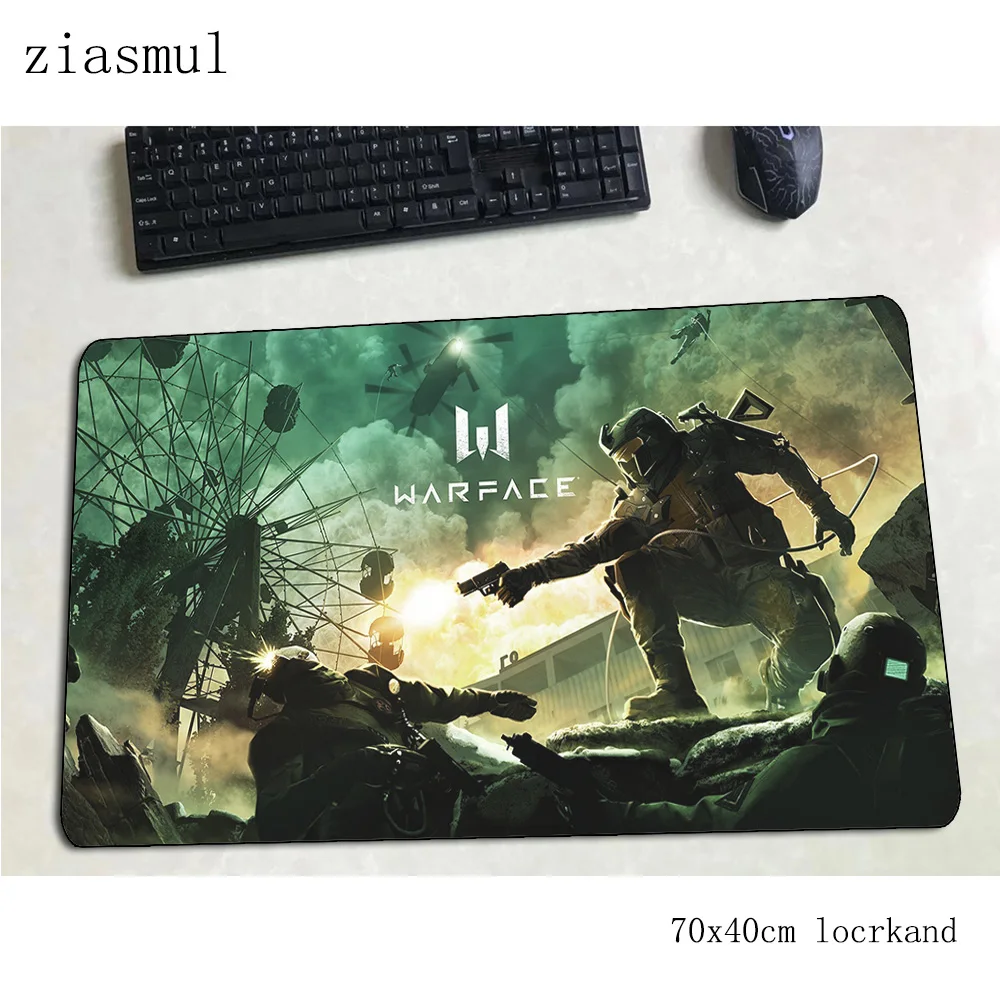Игровой коврик для мыши warface 700x400x3 мм игровой милый Настольный ноутбука домашняя