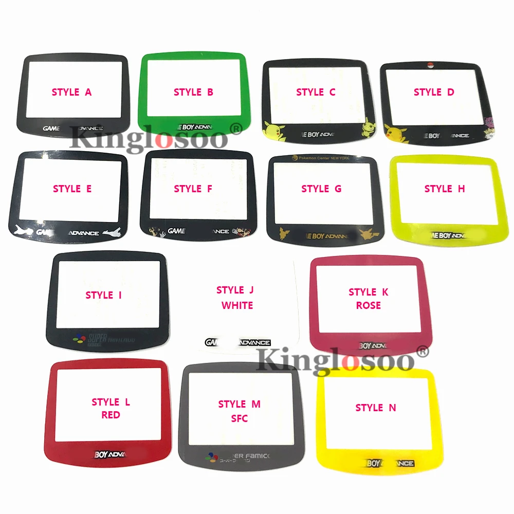 Lente Per Schermo Bianca Più Stile Per Game Boy Advance Gba Shell Cover Protettiva