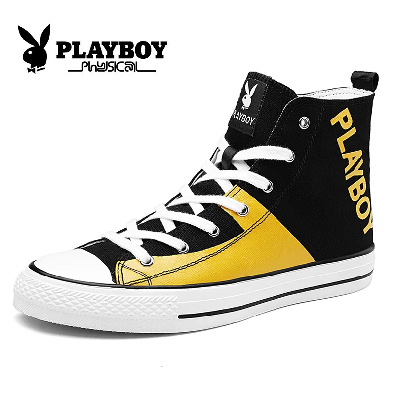 PLAYBOY/Новые мужские ботинки; парусиновые уличные ботильоны; мужские Нескользящие ботинки на шнуровке; Британские кроссовки; Zapatos De Hombre; PZ2930005