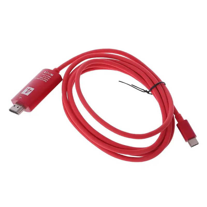 4K USB 3,1 USB-C type C к HDMI кабель HDTV hdmi адаптер для lenovo ThinkPad X1 MacBook Pro samsung S8 S9 NOTE8