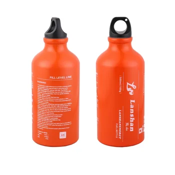 

500ml Portable Outdoor Camping Petrol Diesel Kerosene Alcohol Small Liquid Gas Tank Fuel Storage Bottle for Camping Hiking