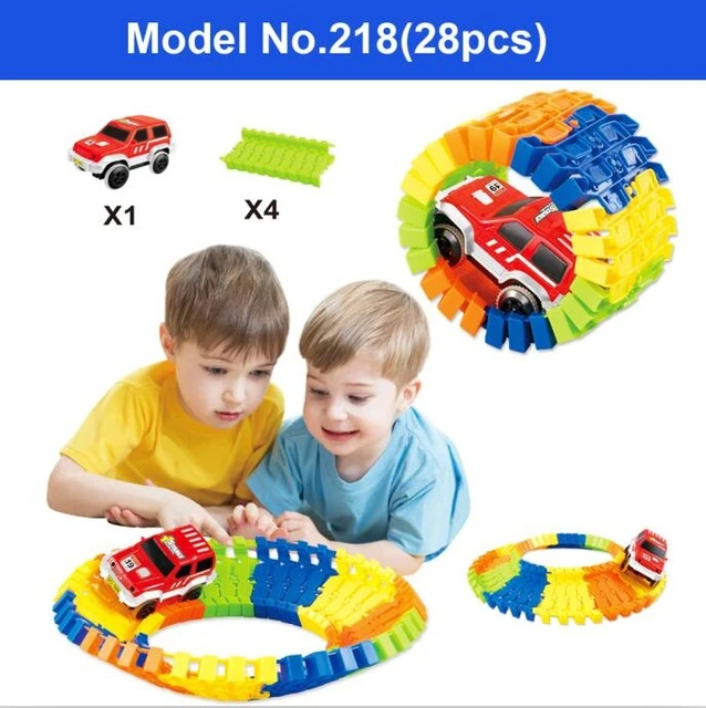 No.218 5,5 см железнодорожные автомобильные игрушки DIY универсальные аксессуары для светящихся магических гоночных треков Развивающие игрушки для Дети Детские подарки - Цвет: No.218