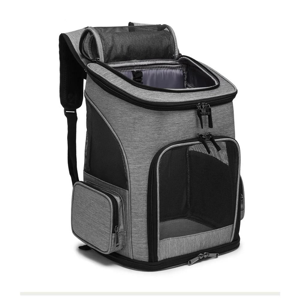 Grand Sac À Dos En Maille Respirante Pour Chien 33x26x40cm, Sacoche De Transport Pour Animaux De