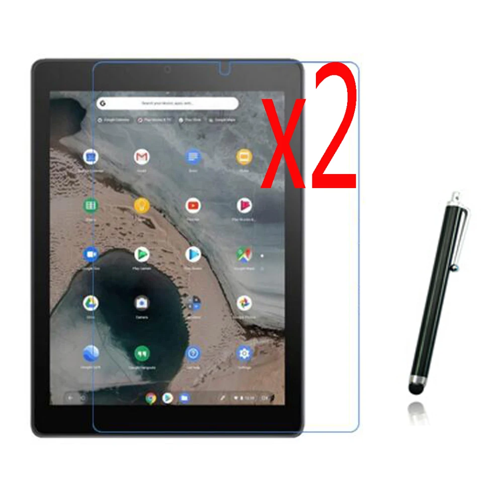 2x прозрачные пленки+ 2x чистая ткань+ 1 x Стилус прозрачная защитная пленка для ЖК-экрана для ASUS Chromebook Tablet CT100 9," Tablet