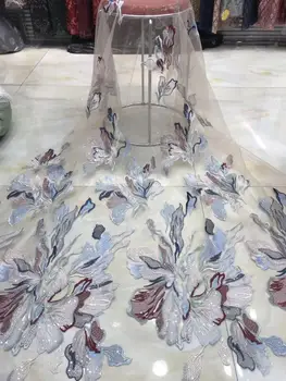 

top quality Sophia-36.6804 french lace fabric african lace fabric with embroidery mesh tulle fabric