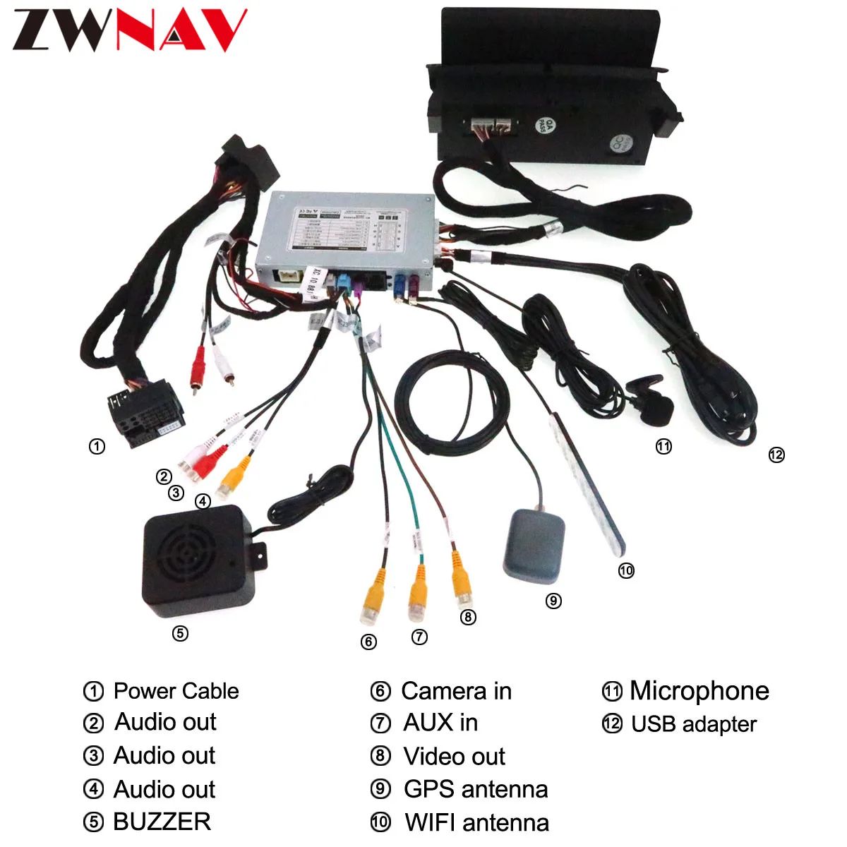 Sale Android 8.0 Car multimedia player head unit For Mercedes Benz C Class W204 C200 2007 - 2014 Radio stereo Audio gps tape recorder 2