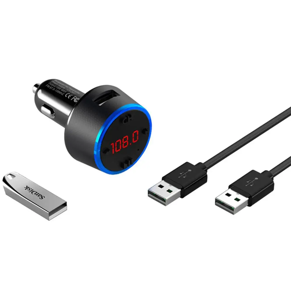 Автомобильный аудио плеер Bluetooth беспроводной двойной USB зарядка автомобильные