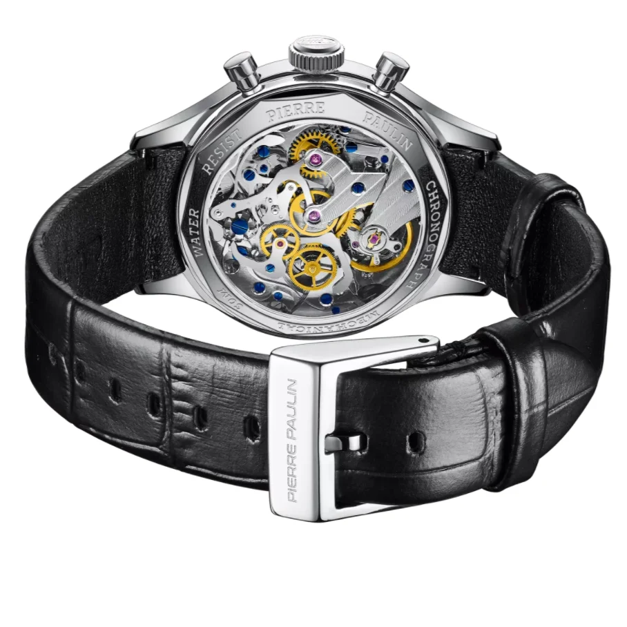 New Vintage Style Flying Tourbillon PIERRE PAULIN Genuine Mechanical Dress  Luxury Mens Watch Seagull Complicated Luxury