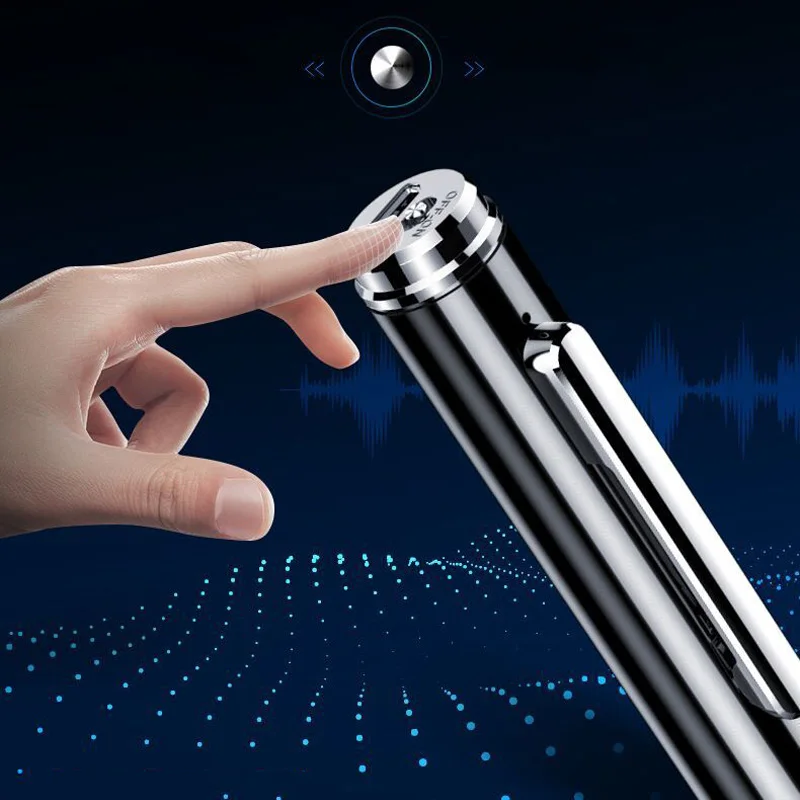 Черный цифровой аудио диктофон ручка MP3 плеер Диктофон звук профессиональный HD шумоподавление ручка рекордер