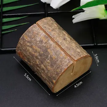 

10pcs Rustic Wood Table Number Message Place Card Holder Memo Holder Clip Picture Table Decor Wedding Party H4GD