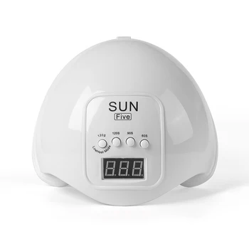 

Nail Phototherapy Machine Manicure Machine ligent Four-Speed Timing Quick-Drying Nail Polish Baking Lamp White