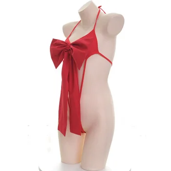 

Sexy lingerie suit Gift dress sexy big bow tie sleeper Cute bikini
