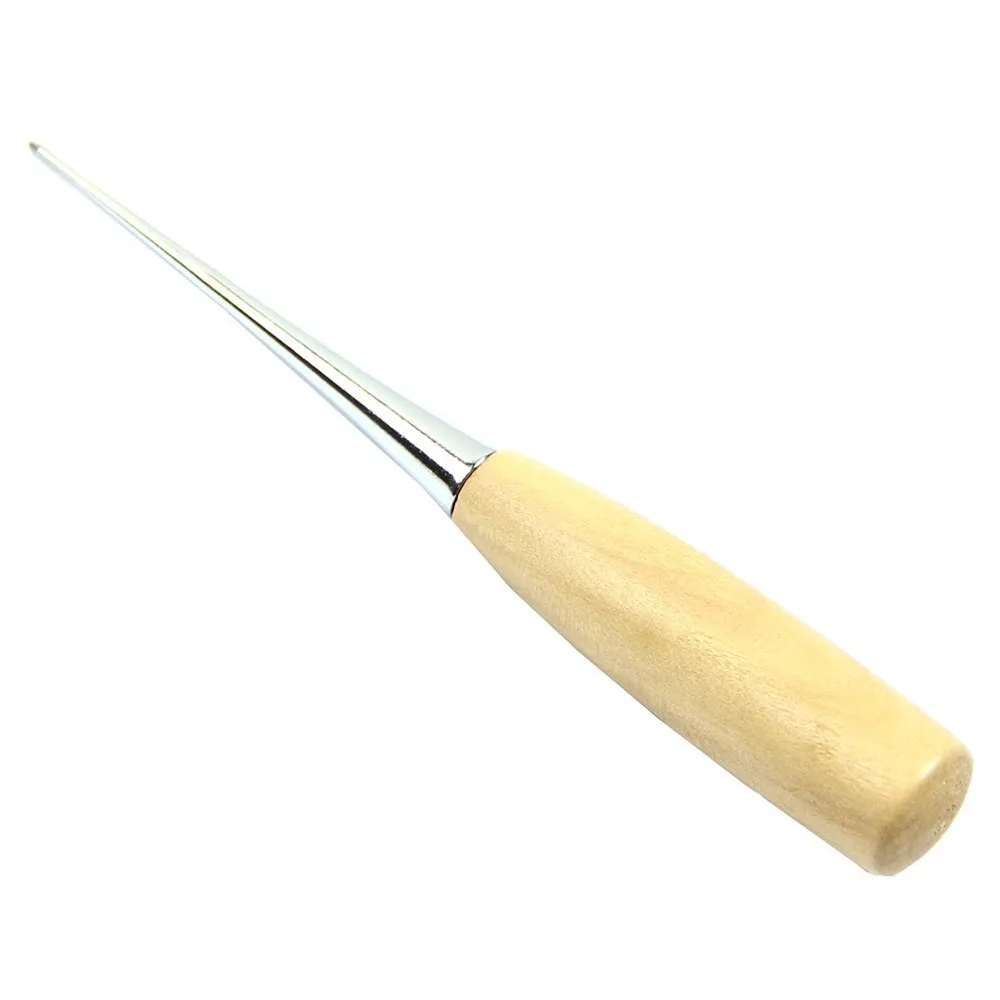 Lychee Life 1 шт. профессиональные кожаные инструменты с деревянной ручкой для шитье по коже Awl DIY Швейные аксессуары
