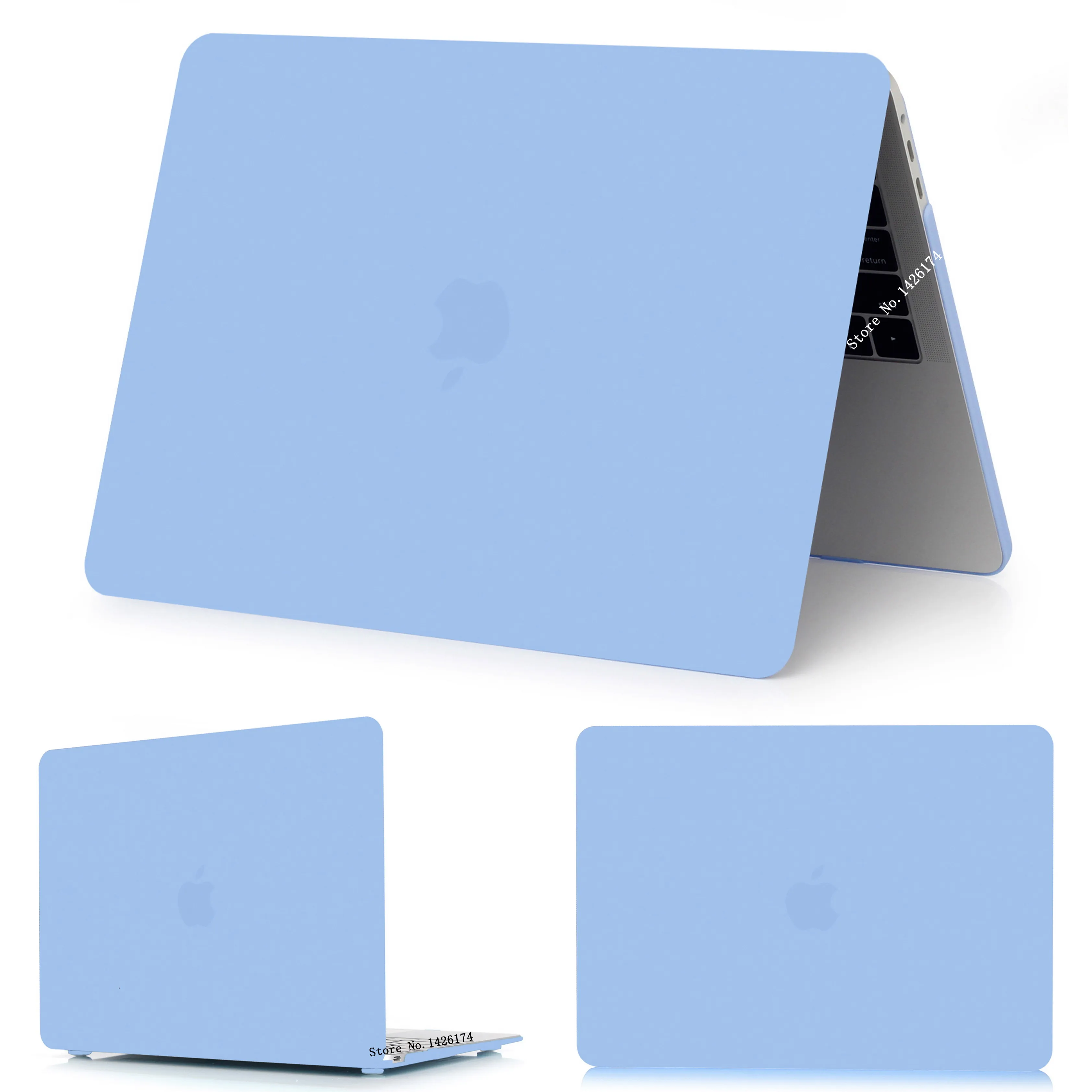 Matte New Real Blue Кристальный \ матовый чехол для Apple Macbook Air Pro retina 11 12 13 15 дюймов сумка для ноутбука, для нового Mac book Air Pro 13,3 чехол A1932+ подарок - Цвет: Matte New Real Blue