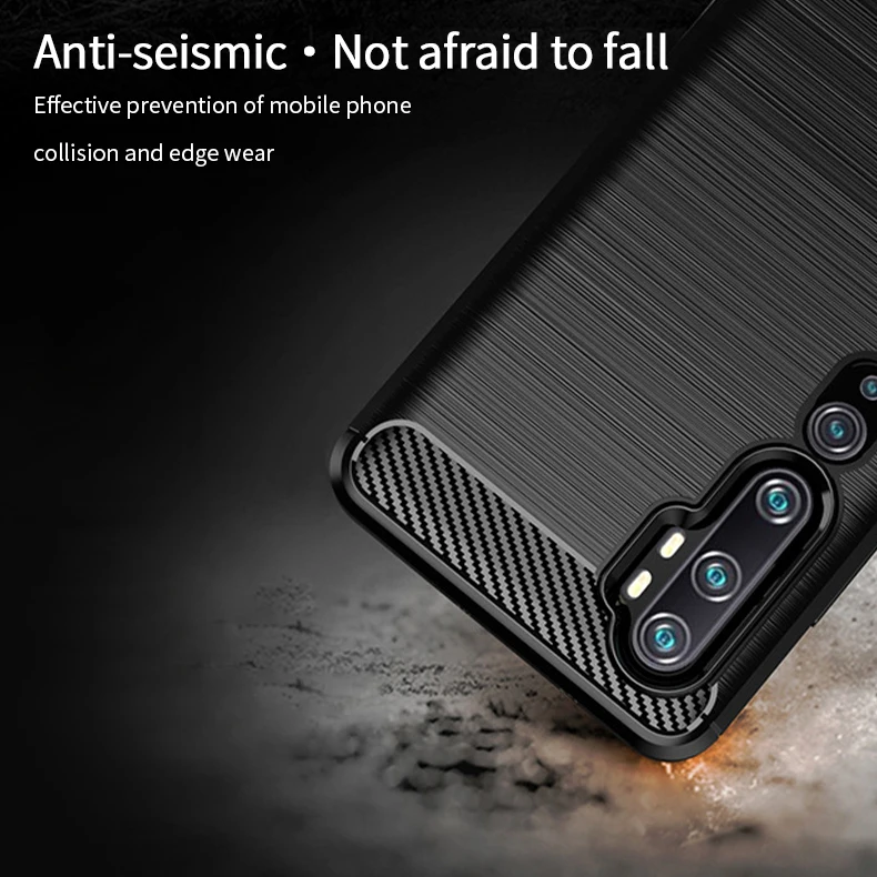 Чехол MOFi для Xiaomi Mi Note 10, Роскошный чехол из мягкого волокна, ТПУ, силиконовый чехол для телефона s, задняя крышка для Xiaomi Mi Note 10