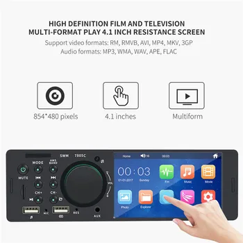 

4.1 Inch HD Car DAB+Radio Stereo FM AM WMA Bluetooth MP5 Touch Screen Car Player Udisk