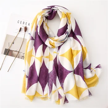 

2020 Luxury Brand Cotton Scarf Women's New Products Gauze Kerchief Scarf Shawl Silk Scarves high quality fashion