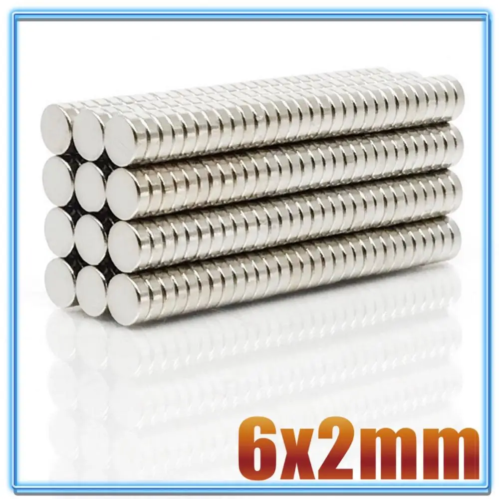 100ks mini malý N35 kolo magnetem 6x1 6x2 6x3 6x4 6x10 6x20 mm neodym magnetem trvalý ndfeb super silným sytý magnety