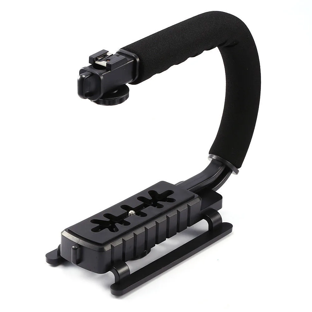 U форма видео ручка Steadicam Стабилизатор ручка для DSLR камеры видеокамеры телефона