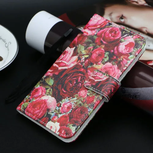 На Irbis SP541 Coque Cat Butterfly Kickstand бумажник с изображением персонажей из мультфильма чехол для Irbis SP541 кожаный чехол для телефона с единорогом - Цвет: Rose