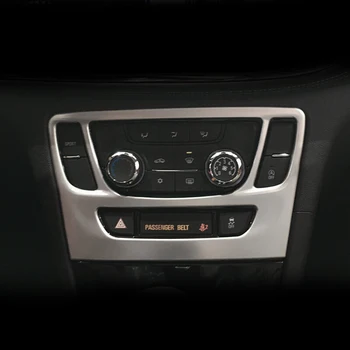 

Fit For Opel Mokka Buick Encore car air conditioner Switch panel cover trim ABS Chrome accessories styling