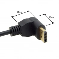 Кабельный удлинитель Display port 90 градусов Папа мама порт дисплея с гнездом для