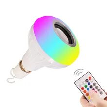 EBay Cross Border Bluetooth музыкальная лампочка отверстие-электрическое подключение аварийный светодиодный динамик лампа дистанционное управление Bluetooth Audio Glob