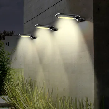 

Motion Sensor LED Wall Light Deck LED Wall Light Garden Garage Solar Powered Outdoor Waterproof Light