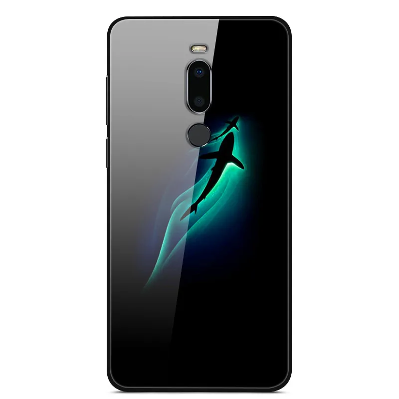 Для Miezu M8 чехол 5,7 ''модный роскошный стеклянный Жесткий Чехол для задней панели телефона чехол s для Meizu M8 чехол силиконовый бампер Coque для MeizuM8 M 8