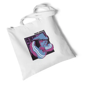 

Fashion Character Anime Girl Print Women Canvas Bag Large Storage Travel Bag Handbag Foldable Storage Shopping Bag Shoulder Bag