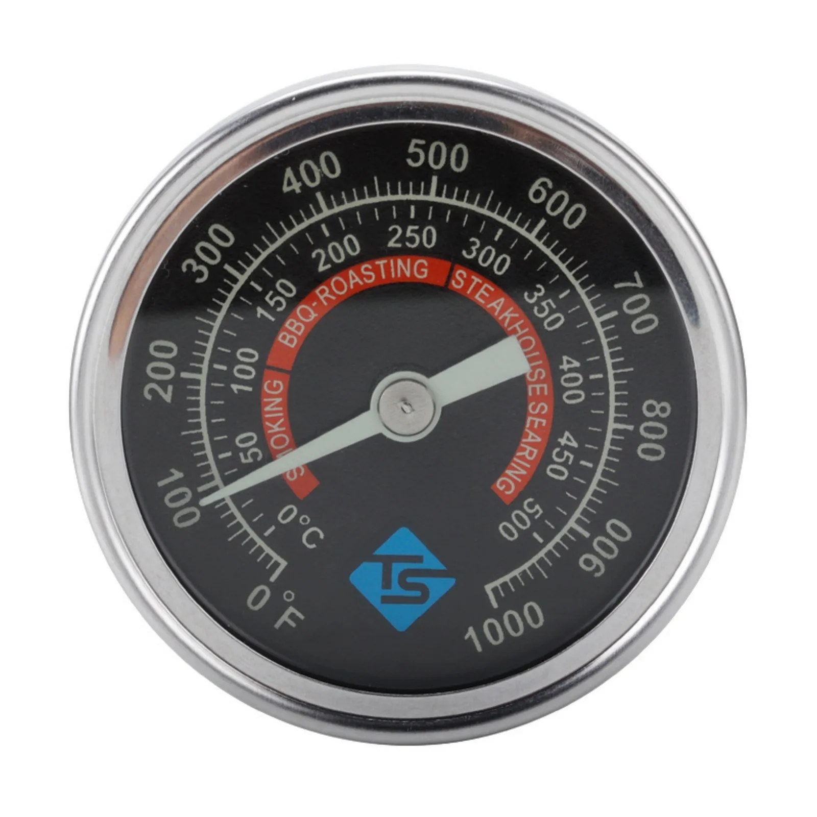 500 °C Grad Thermometer Wasserdicht Analog und Bimetall Edelstahl 50 cm