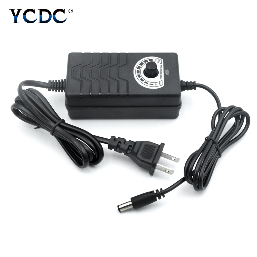 Regulowany zasilacz 1-24V 24-36V AC do DC 3V 9V 12V 24V 36 V Adapter 2A Adapter do zasilacza 110V 220V do 3 9 12 24 36 V Volt