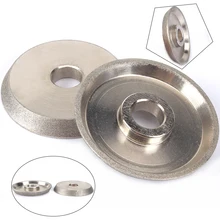 

75mm Diamond Grinding Wheel Dish Grinder Circle Sharpener Disc For Carbide Metal Tungsten Steel Milling Cutter 45 Degree Angle