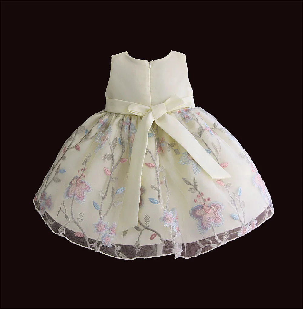 Hetiso Baby Girls Newborn Dress for 1 Year Birthday Party Embroidered Tutu Infant Toddler Flower Dresses 0-4 Years Clothing