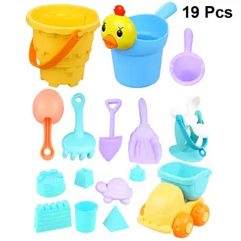 

19pcs Kids Beach Toys Funny Play Water Toy Set Bathing Toys Interesting Taking Shower Playthings for Toddlers (Random Color)