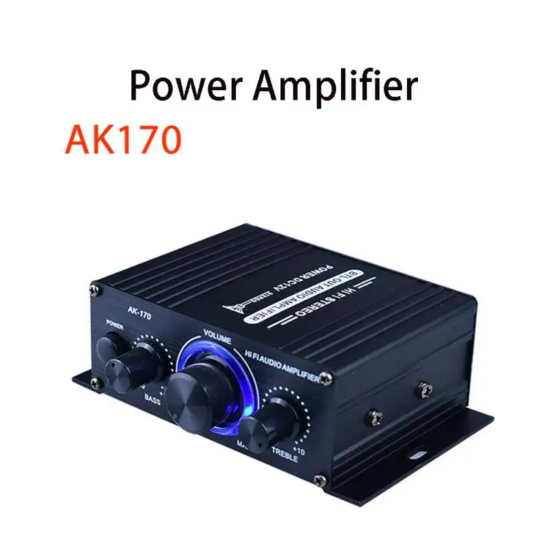 AK270 маленький мини 2-канальный Стерео 12 в аудио HIFI Цифровой усилитель цифровой 20