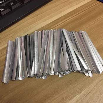 

Nose Metal Strips With Yards Elastic Bands Rope Earloop DIY Mask Kit Aluminum Strip Nose Bridge For Disposable Mask