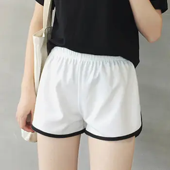 

2020 New Hot Summer Casual Cotton Linen Shorts Women Plus Size High Waist Shorts Fashion Short Pants Streetwear Women's Shorts 2
