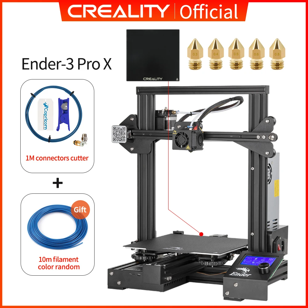 resin printer CREALITY 3D Ender-3 Pro Printer Printing Masks Magnetic Build Plate Resume Power Failure Printing KIT Mean Well Power Supply 3d printers 3D Printers