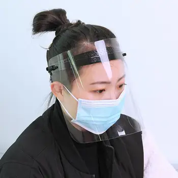

Transparent Protective Shield Against Droplet Mask Dust-proof Anti Splash Fog Full Face Cover Mask Respirator