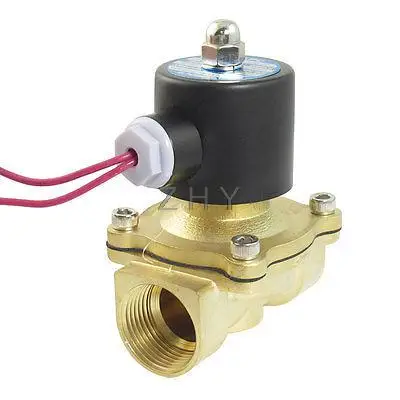 AC 110V 2 порта 2 пути " PT Женская резьба Пневматический Электрический электромагнитный клапан