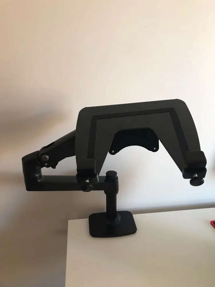 V62CT/XSJ8012CT Aluminum Alloy Desktop Mount Dual 17-27 inch Monitor Support 17inch Laptop Holder Mechanical Spring Arm Notebook — view 2