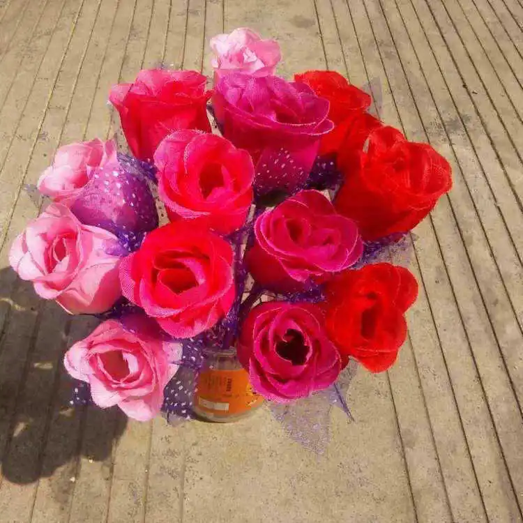 Manufacturers Direct Selling Valentine's Day hua bi Creative Cool Model Office Stationery Students Rose Ballpoint Pen