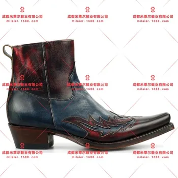 

Pointed to restore ancient ways women's boots side zipper with men's shoes agents to join Martin boots antiskid low M10