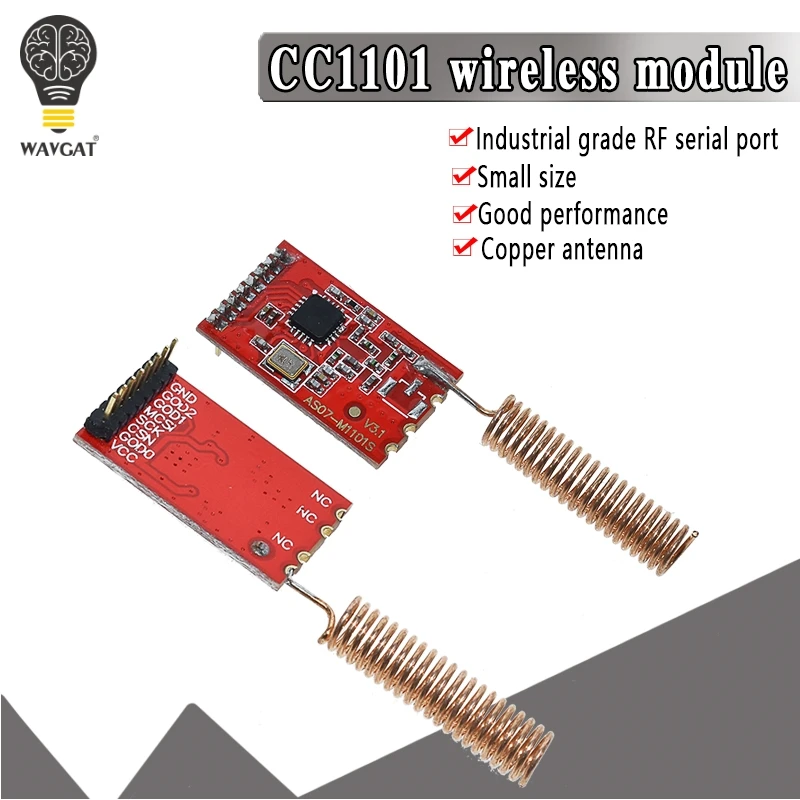 

433M CC1101 10mW Wireless Sender Receiver Module NRF905/SX1212/SI4432