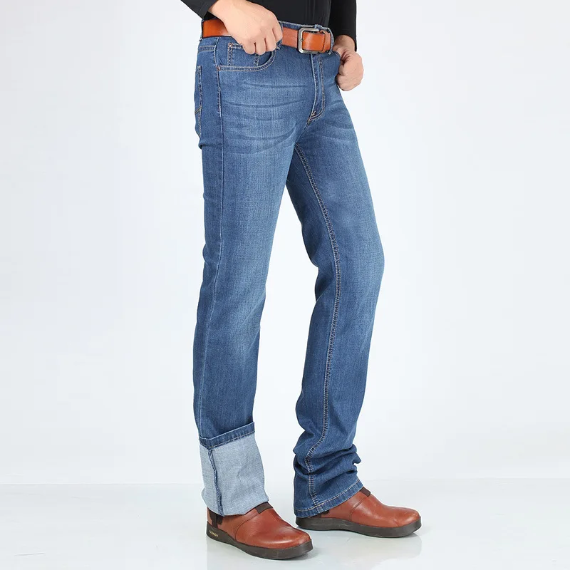 120 Cm Long Jeans Mens Spring Autumn Denim Pants Man Business Casual Jeans Male Long Denim Pants High Quality Men Jeans Pants 4