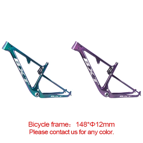 BXT Chameleon 148X12 Углеродный горный велосипед 29 boost 142/148*12 мм ударный горный велосипед с полной подвеской рама 29er горный велосипед для AM XC - Цвет: BXT Chameleon 148X12